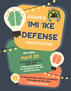 ʻImi ʻIke Defense Presentations